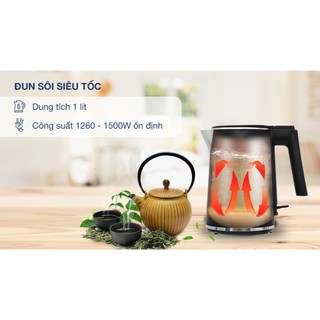Bình đun siêu tốc Sharp 1 lít EKJ-10DVPS-BK