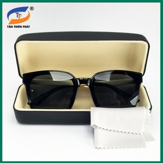 Kính mát nữ mắt màu nâu, đen râm mát chống nắng, tia UV 6035 - Bảo hành 12 tháng