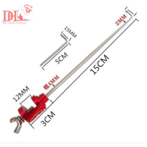 Gạt gỡ lưỡi câu cá gắn rọng đựng cá cao cấp titan 7 màu. chất liệu titan 7 màu, dùng cho câu đơn câu