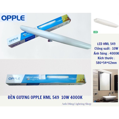 Đèn Gương OPPLE HML549  10W 4000K
