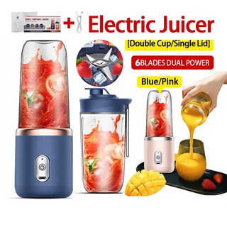 Máy say sinh tố, máy xay sinh tố cầm tay mini,cốc xay sinh tố juicing cup pin1200mah loại 6 lưỡi dao tiện dụng.