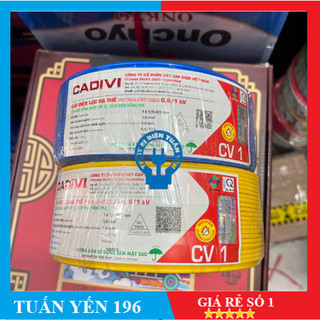 Dây điện đơn cdv1.0 - cuộn 100m nhựa pvc cao cấp- hàng chính hãng
