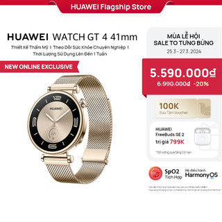   Đồng Hồ Thông Minh HUAWEI WATCH GT4 41mm Thiết Kế Thẩm Mỹ | Theo Dõi Sức Khỏe Chuyên Nghiệp