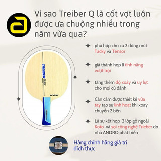 Vợt Bóng Bàn Andro Treiber Q - Hàng Chính Hãng Andro