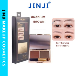 Bột Tán Chân Mày Browit Nongchat Easy Drawing Brow Shadow 4g Free Brow Sticker JINJI