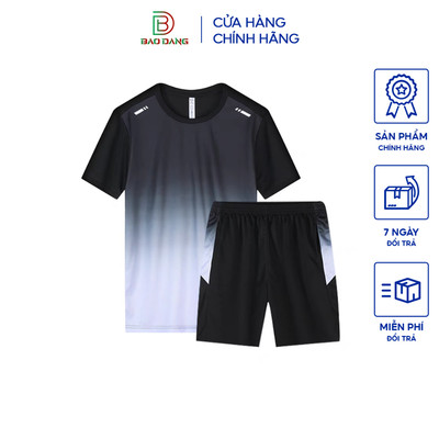 Bộ thể thao nam mùa hè chất liệu polyester co giản tốt bốn chiều  thấm hút mồ hôi thoáng khí in họa tiết 3d Bảo Đăng.