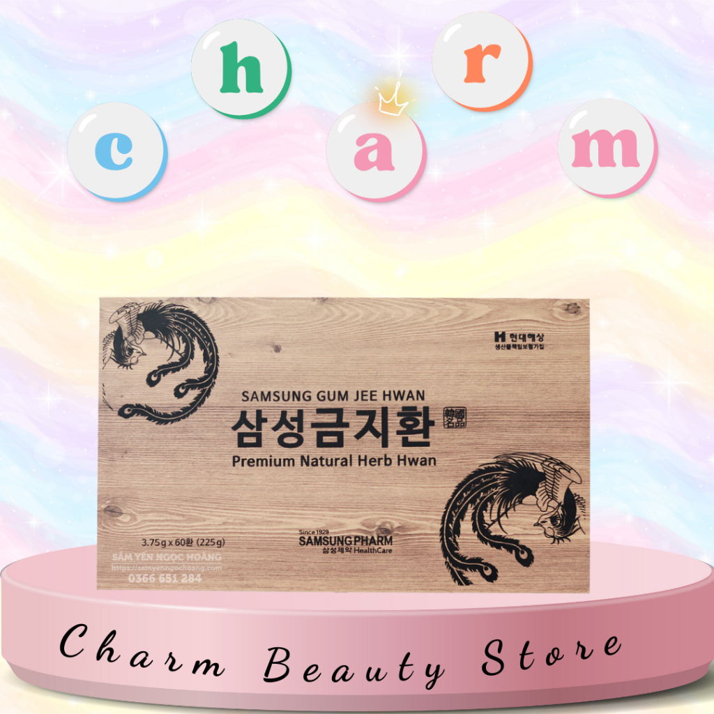 An Cung 60 Viên Samsung GumJeeHwan, Bổ Não Hộp Gỗ Cao Cấp Hàn Quốc - Full Hộp 60 Viên