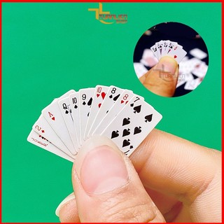 Mô hình bộ bài tây poker mini tí hon phụ kiện trang trí đồ chơi