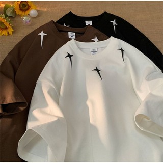 Áo thun nam nữ  LOGO 3 SAO , áo phông unisex  chất cotton dày dặn thoáng mát-MayLinh Shop