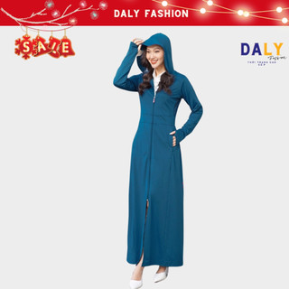 Áo Chống Nắng Toàn Thân Nữ DALY 2 Lớp Dáng Dài Liền Thân Chất Thun Lạnh Nhật Cao Cấp Chống Tia UV PLATMAN