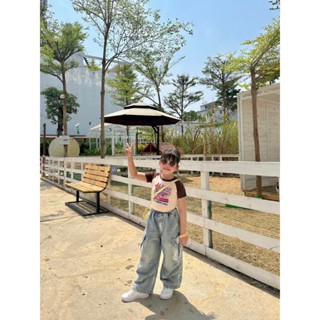 Set áo babytee quần túi hộp năng động_Chankid's Clothing