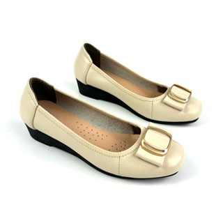  Giày Búp Bê Da Thật Đế Xuồng - Mũi Vuông 3P Morbido M608 