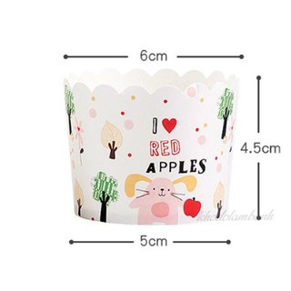 Cup giấy cứng làm cupcake cho bé nhiều mẫu (set 50c)