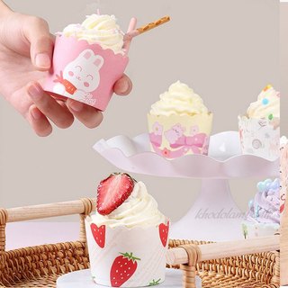 Cup giấy cứng làm cupcake cho bé nhiều mẫu (set 50c)