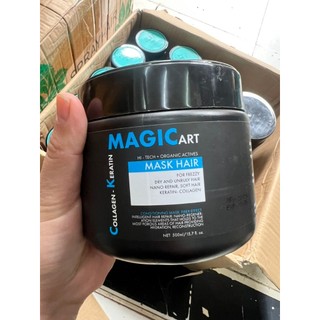 Kem hấp ủ phục hồi collagen keratin magic art 500ml
