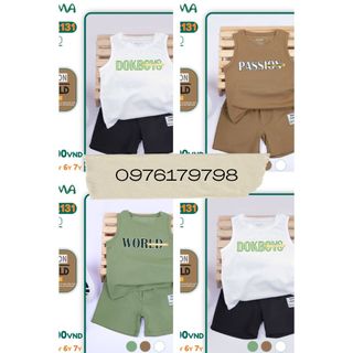 Bộ ba lỗ, sát nách cotton bt dokma db2131