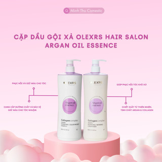(Mẫu Mới 2024) Cặp Dầu Gội Xả Olexrs Hair Salon Giúp Phục Hồi Và Giữ Màu Cho Tóc 500ml/960ml  (Tím)