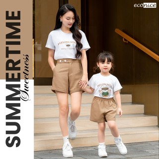 Đồ bộ quần áo cotton mùa hè cho mẹ và bé gái ECONICE SS07. Bộ đồ cho nữ, bé gái mặc hè size 2, 3, 4, 6, 7, 9 tuổi