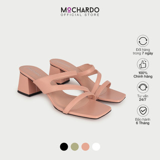 Dép Cao Gót MOCHARDO Nữ Đế Trụ Phối Quai Chéo Đan Dây MC.100  5cm