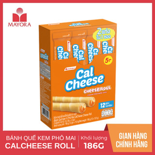 Bánh quế nhân phô mai cal cheese roll hộp 186g