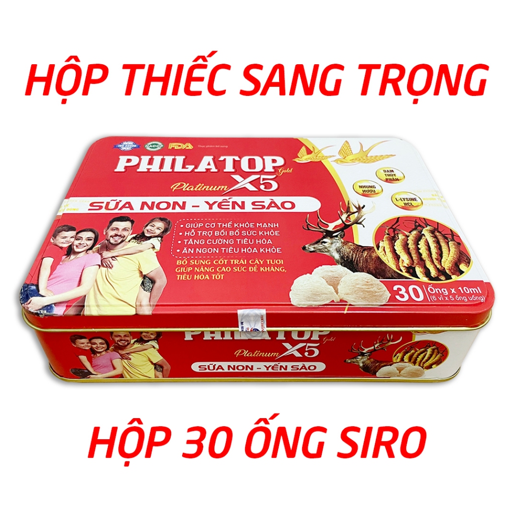 Philatop Platinum X5yến sào sữa non giúp ăn ngon tiêu hóa tốt