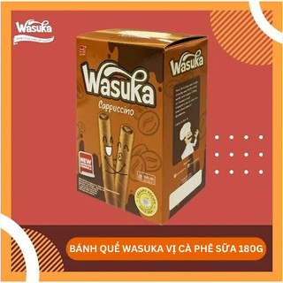 Bánh Quế Wasuka Premium Rolled Wafer Vị Cappuccino (Hộp 180g)