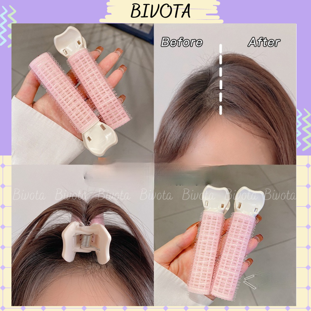 Lô uốn tóc Bivota lô uốn mái bay uốn tóc xoăn bồng bềnh không làm gãy tóc phong cách Hàn Quốc KT29