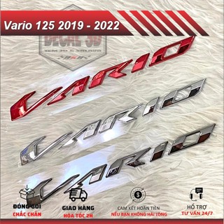 Tem chữ nổi vario 125 2019 2022 hàng loại 1 nhựa cứng