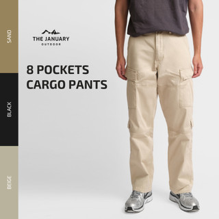 Quần dài túi hộp 8 túi TJO cargo pant dáng suông 3 màu trung tính dễ phối TJO3SP6