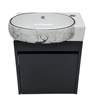  Bộ tủ chậu lavabo mini hoa văn độc đáo phong cách 