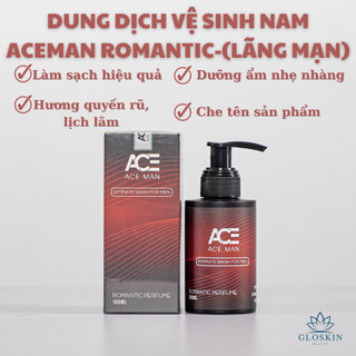 Dung dịch vệ sinh nam ACEMAN -ROMANTIC 100ml hương nước hoa cao cấp| GLOSKIN