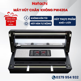 Máy hút chân không pw420a cao cấp, không kén túi, hai vòi hút, bảo hành 12 tháng, máy hút chân không công nghiệp