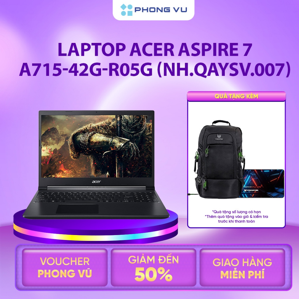 Laptop Acer Aspire 7 A715-42G-R05G R5-5500U 8GB 512GB 15.6' 144Hz W11