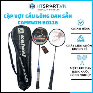 Vợt cầu lông, cặp vợt cầu lông đan sẵn giá rẻ chính hãng thương hiệu camewin k0116