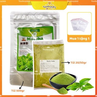 Bột Matcha Neicha Đài Loan nguyên chất, không hương liệu, vị nguyên bản, màu xanh tự nhiên, túi 25g - 50gr