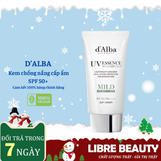 Kem chống nắng vật lý d'alba dịu nhẹ cho da nhạy cảm Waterfull Mild Suncream Alba SPF 50+ 50ml