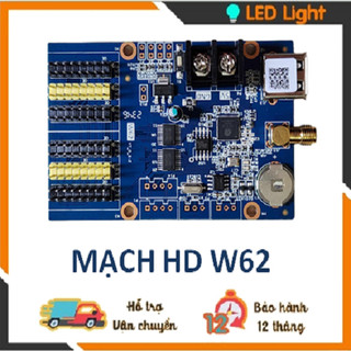 CARD HD W62 - Mạch điều khiển led ma trận kết nối USB, Wifi 1 Màu, 3 Màu