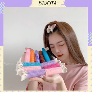 Kẹp tóc ống lô Bivota lô uốn mái bay tạo kiểu phồng phong cách Hàn Quốc KT29