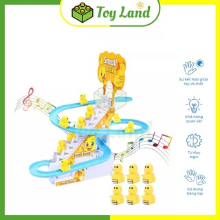 Đồ Chơi Cầu Trượt Vịt Vàng Leo Cầu Thang Âm Thanh Vui Nhộn Đèn Nháy Đẹp Mắt Đồ Chơi Trẻ Em