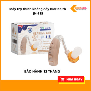 Máy trợ thính đeo tai không dây BioHealth JH-115 tai nghe trợ thính khuyếch đại âm tiên tiến giảm ồn tốt