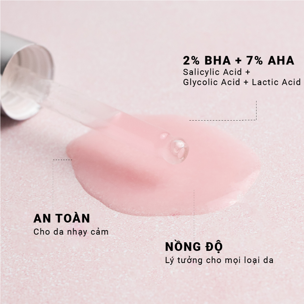 Tinh chất Peel da AHA + BHA tái tạo mờ thâm làm mịn da Bye Bye Blemish Skin Resurfacing Peel Serum 30ml