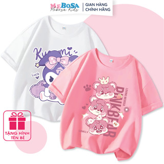 Áo thun trẻ em Bé Gái - Hàng chính hãng MEBOSA 2024 vải cotton cao cấp 10-32kg US/UK 105