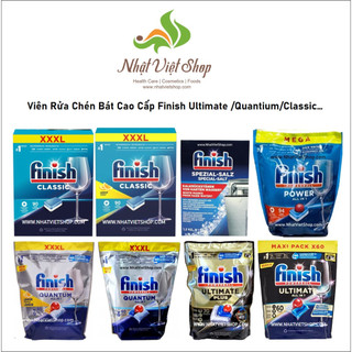 Viên Rửa Chén Bát Cao Cấp Finish Ultimate /Quantium All in One của Đức