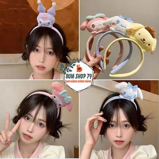 Băng Đô Cài Tóc Hình Thú Dễ Thương Kuromi Melody Đáng Yêu, Bờm Tóc Cute Vải Bông Phong Cách Hàn Quốc Trẻ Trung