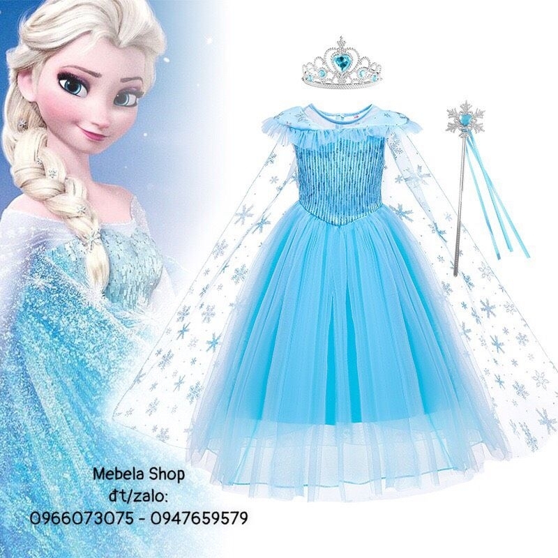 🎀 Váy công chúa Elsa cho bé 13-32kg