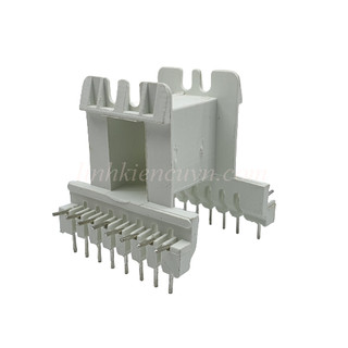 Khuân nhựa EE42 vuông nằm 8+8 màu trắng