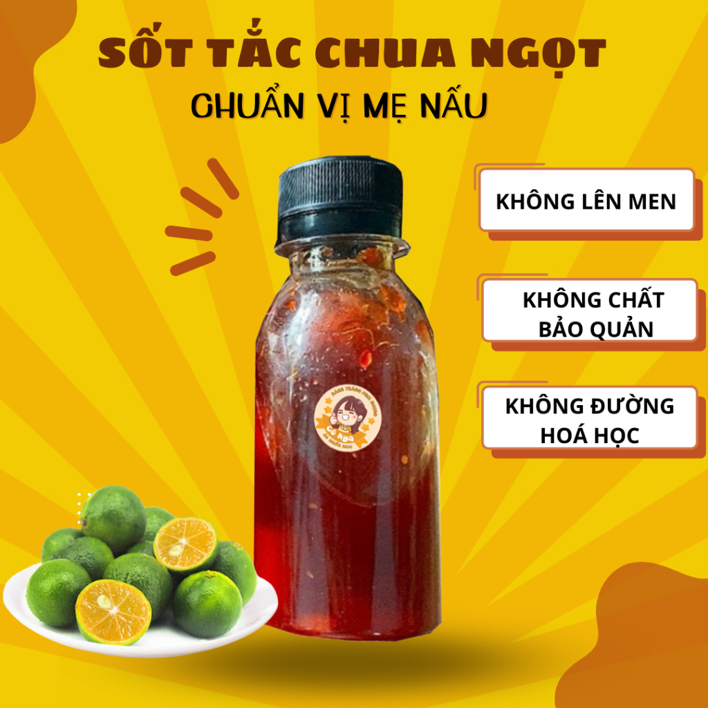 Sốt tắc ăn bánh tráng Cô Nga 50ml