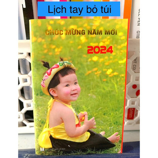 Lịch cầm tay bỏ túi tiện lợi, sổ tay mini ghi chep 2024