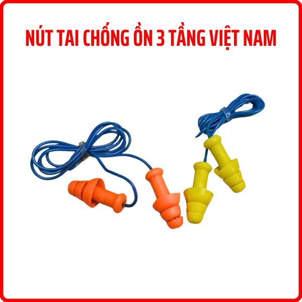COMBO 10 Cặp = 1 Bịch Nút bịt tai chống ồn, nút chống ồn 3 tầng King-K chất liệu Sinicol mềm dẻo