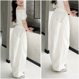 Quần harem NIMZ gió nhăn 4 túi  ống rộng  Pants , quần vải parachute dáng rộng Nimz  